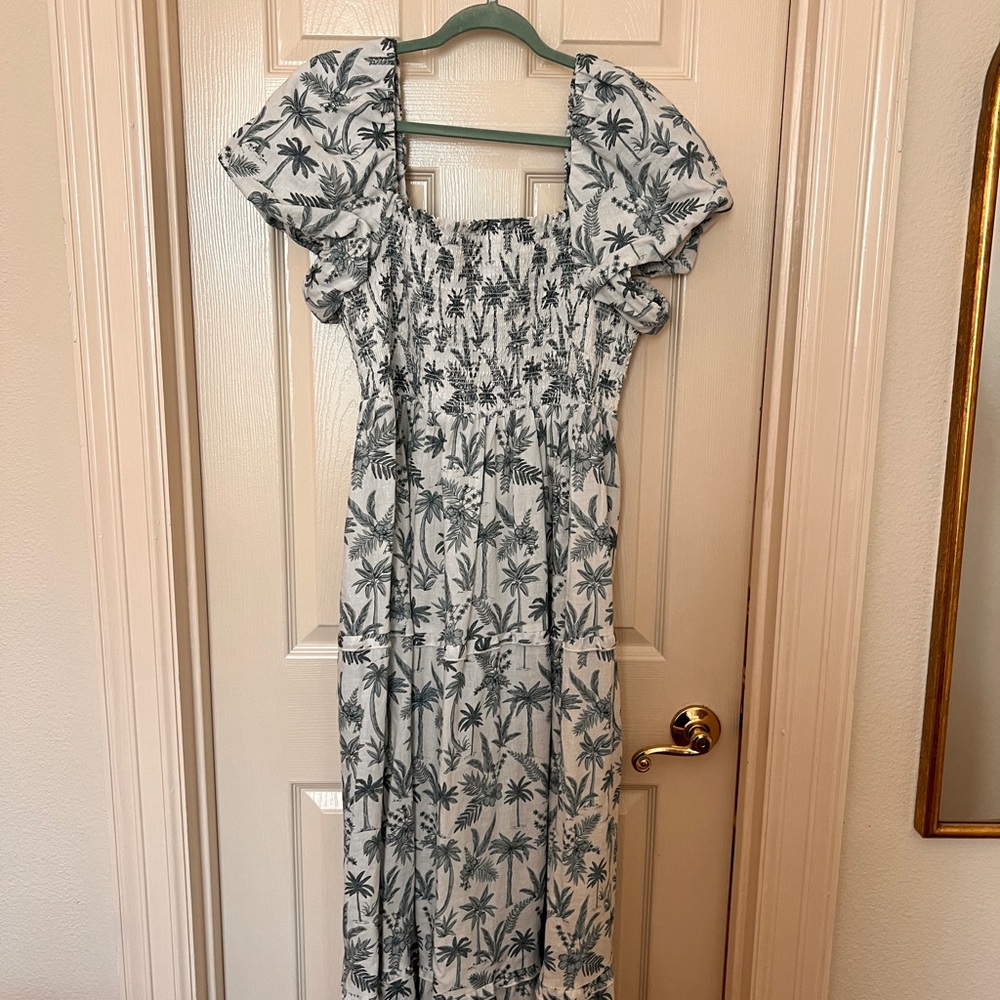MUMU Palm Tree Print Women's Dress